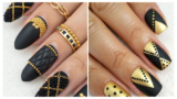 25 Glamorous Black and Gold Nails Ideas That Define Bold and Elegant